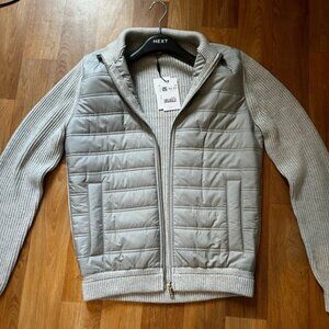 Reiss Quilted Hybrid Knit Jacket M-Brand New with Tags-Reiss